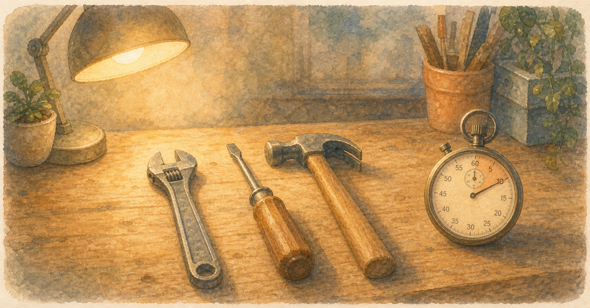 Watercolor illustration for: 3 skills you can build in under 10 minutes