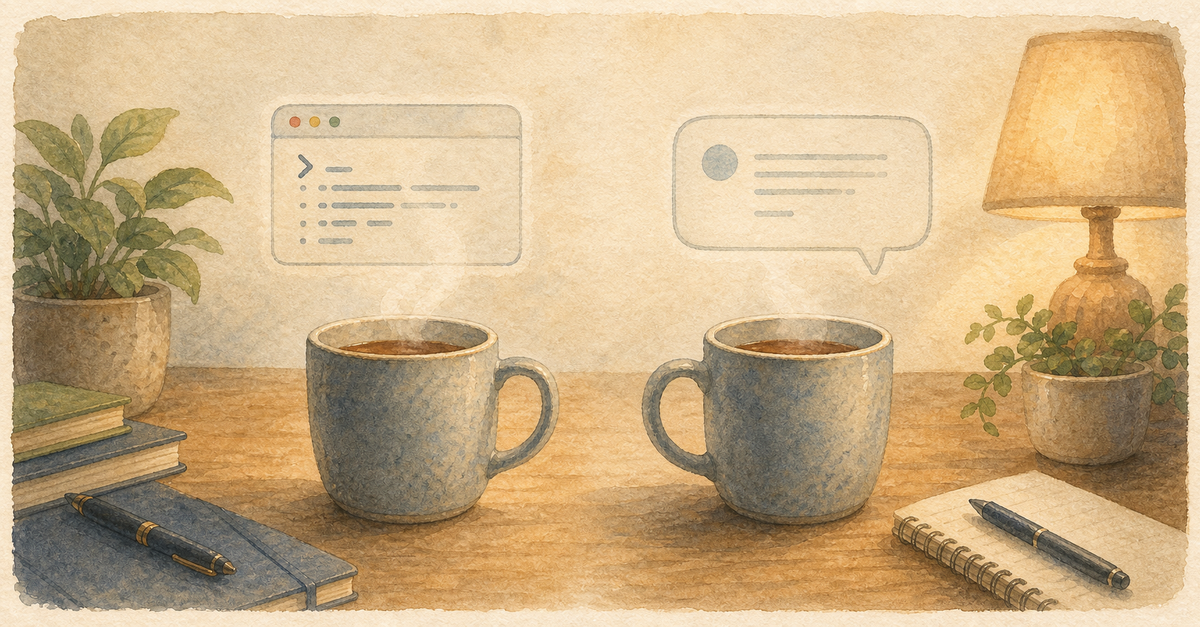 Watercolor illustration for: claude code vs chatgpt