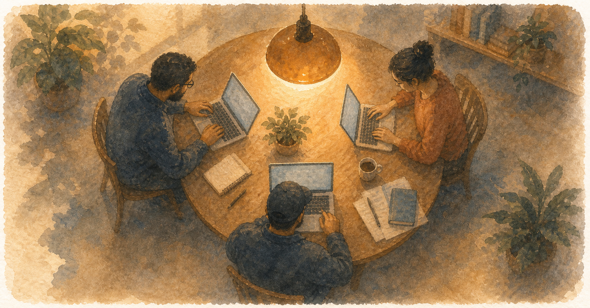 Watercolor illustration for: team adoption what works