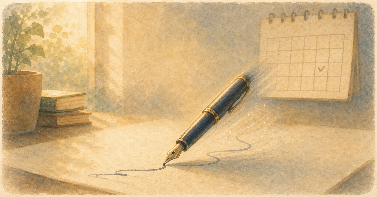 Watercolor illustration for: weekly status writes itself
